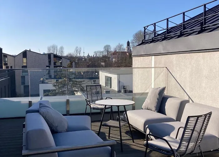 Penthouse In Old Apartman Vilnius